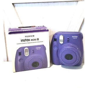 Fujifilm Instax Mini 8 Camera Purple With Original Box